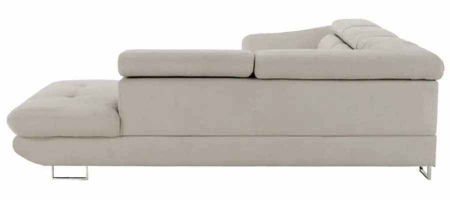 Canapea de colt extensibila Mobhaus Fabia Right (Gray-Beige) - 10