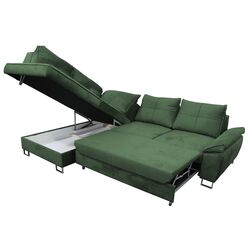 Canapea de colt extensibila Mobhaus Felda Left (Emerald) Thumb