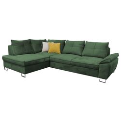 Canapea de colt extensibila Mobhaus Felda Left (Emerald)