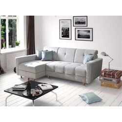 Canapea de colt extensibila Mobhaus Hakan Left (Light Gray/Menthol) Thumb