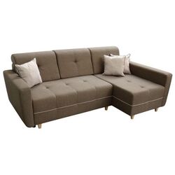 Canapea de colt extensibila Mobhaus Hakan Right (Brown/Light Brown)