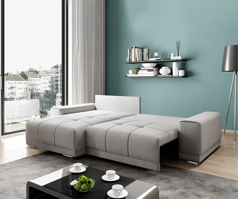 Canapea de colt extensibila Mobhaus Kevan (Taupe)