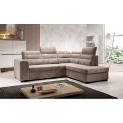 Canapea de colt extensibila Mobhaus Kloudy Roh Right (Taupe)