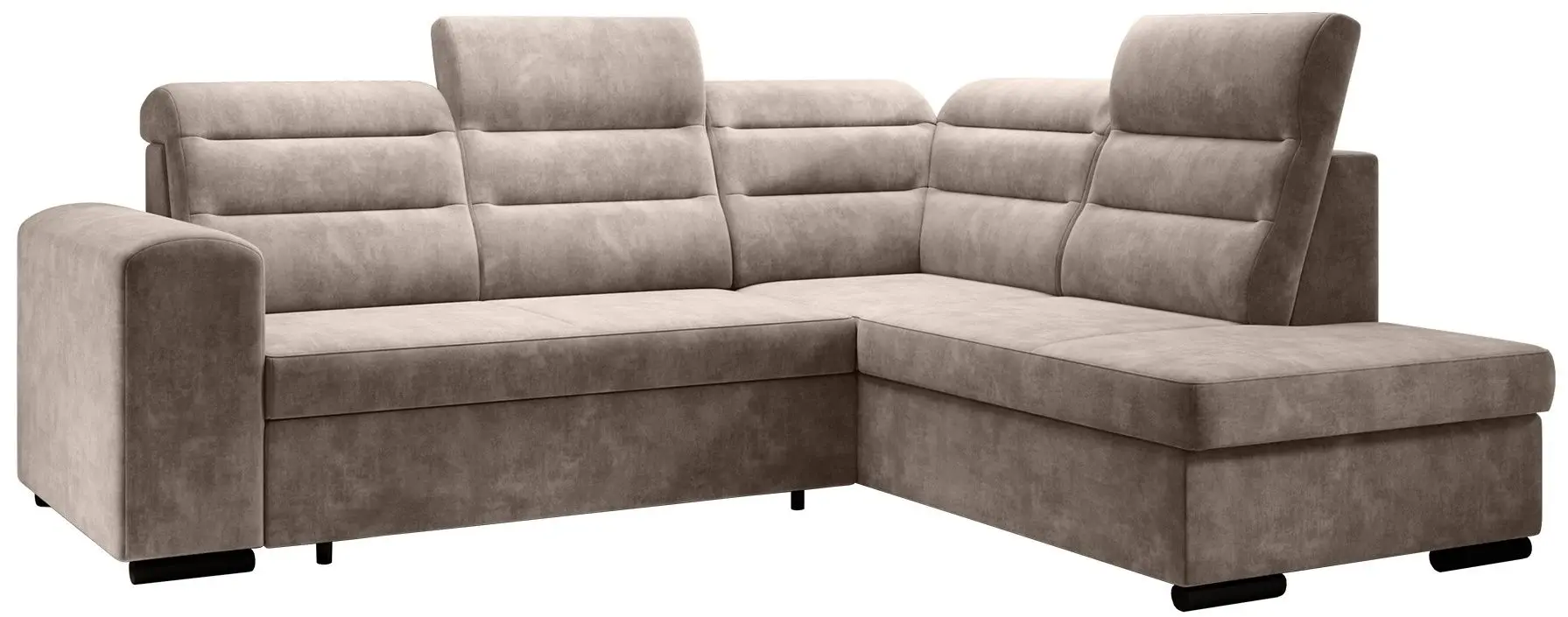 Canapea de colt extensibila Mobhaus Kloudy Roh Right (Taupe) - 5