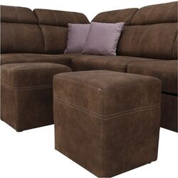 Canapea de colt extensibila Mobhaus Lanza Left (Brown/Light Purple) Thumb