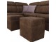 Canapea de colt extensibila Mobhaus Lanza Left (Brown/Light Purple)