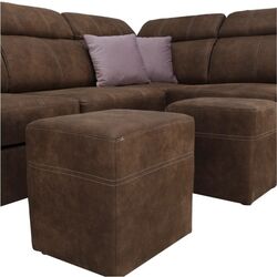 Canapea de colt extensibila Mobhaus Lanza Right (Brown/Light Purple) Thumb