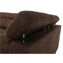 Canapea de colt extensibila Mobhaus Lanza Right (Brown/Light Purple) Thumb