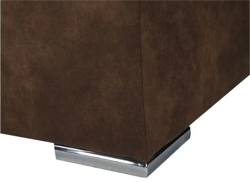 Canapea de colt extensibila Mobhaus Lanza Right (Brown/Light Purple)