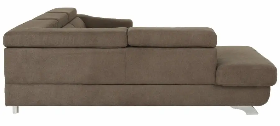 Canapea de colt extensibila Mobhaus Legas Left (Brown) - 4