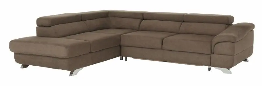 Canapea de colt extensibila Mobhaus Legas Left (Brown)