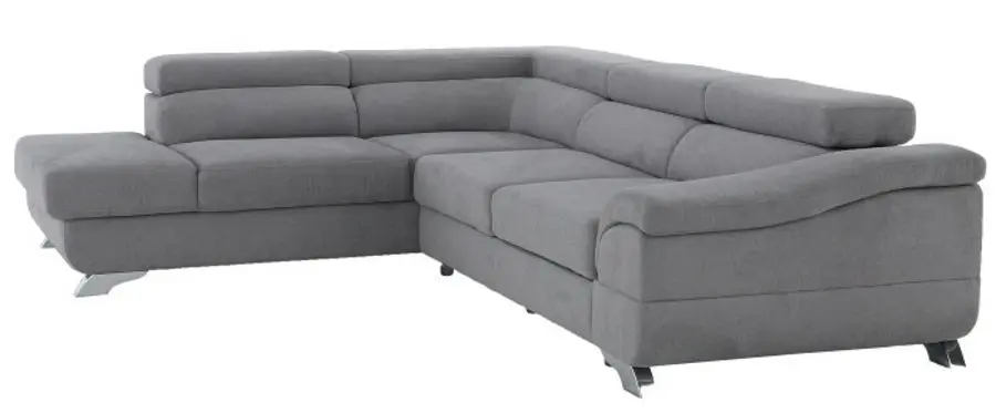 Canapea de colt extensibila Mobhaus Legas Left (Gray) - 8