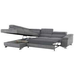Canapea de colt extensibila Mobhaus Legas Left (Gray) Thumb