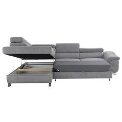 Canapea de colt extensibila Mobhaus Legas Left (Gray) Thumb