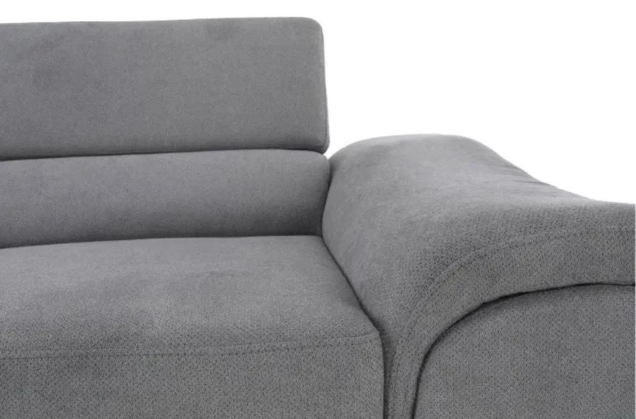 Canapea de colt extensibila Mobhaus Legas Left (Gray) - 3