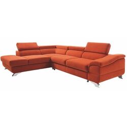 Canapea de colt extensibila Mobhaus Legas Left (Terracotta)