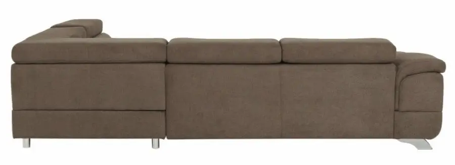 Canapea de colt extensibila Mobhaus Legas Right (Brown) - 7