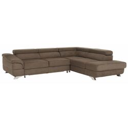 Canapea de colt extensibila Mobhaus Legas Right (Brown)