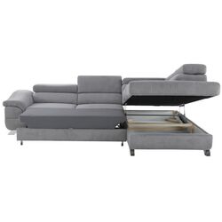 Canapea de colt extensibila Mobhaus Legas Right (Gray) Thumb