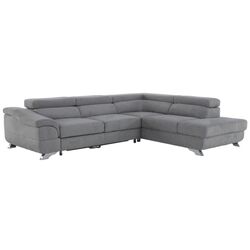 Canapea de colt extensibila Mobhaus Legas Right (Gray)