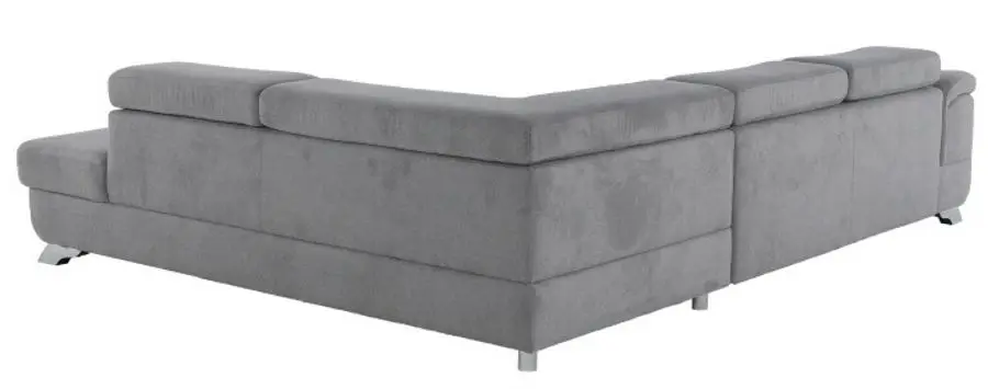 Canapea de colt extensibila Mobhaus Legas Right (Gray) - 6