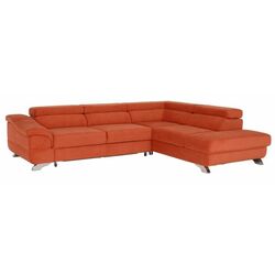 Canapea de colt extensibila Mobhaus Legas Right (Terracotta)