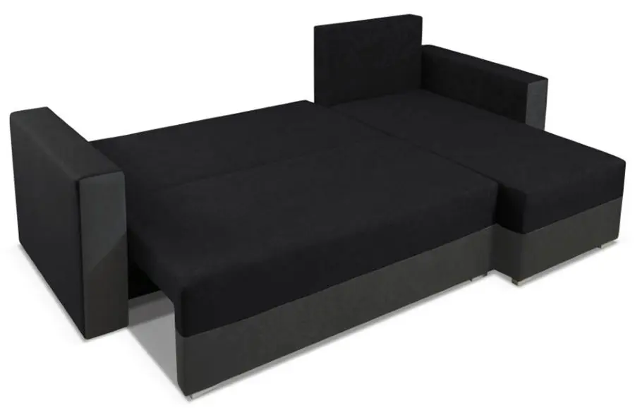 Canapea de colt extensibila Mobhaus Marea (Gray/Black) - 2