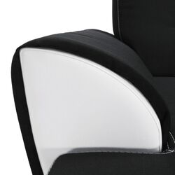 Canapea de colt extensibila Mobhaus Maruti Left (Black/White) Thumb
