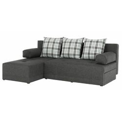 Canapea de colt extensibila Mobhaus Mexx Left (Gray)