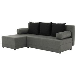 Canapea de colt extensibila Mobhaus Mexx Left (Gray/Black)