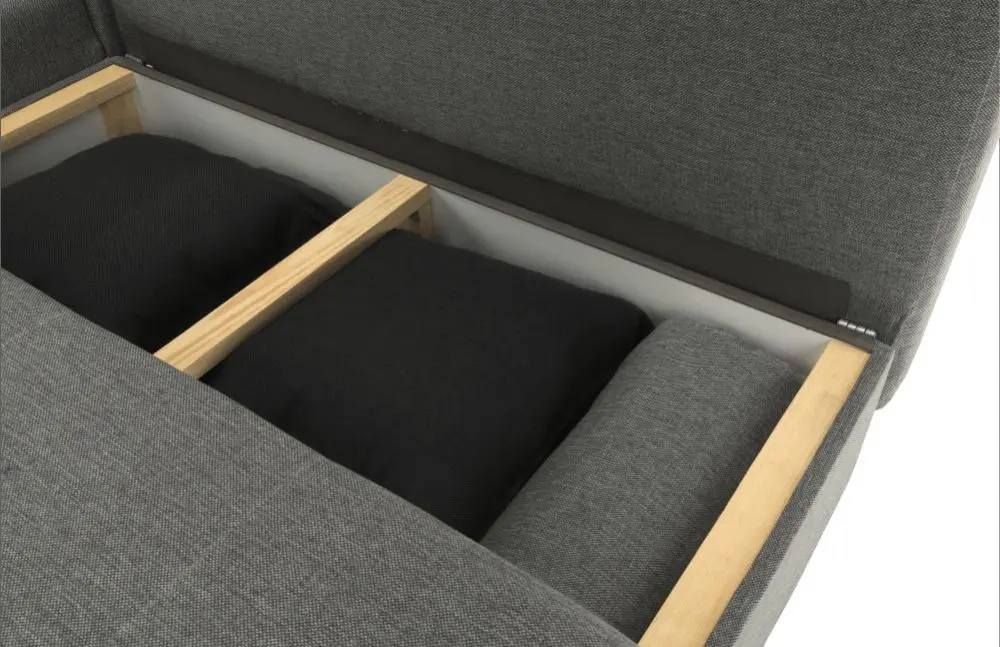 Диван угловой раскладной Mobhaus Mexx Left (Gray/Black)