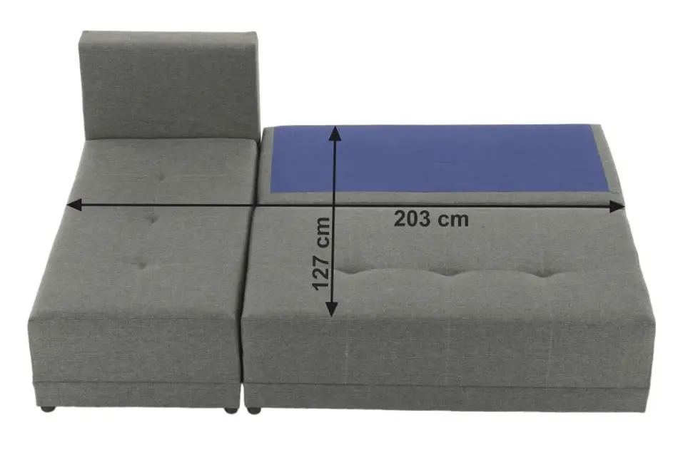 Диван угловой раскладной Mobhaus Mexx Left (Gray/Black)