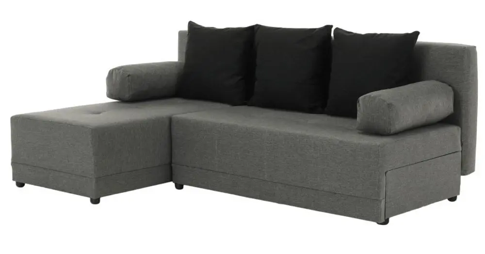 Диван угловой раскладной Mobhaus Mexx Left (Gray/Black)