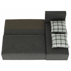 Диван угловой раскладной Mobhaus Mexx Right (Gray/Black) Thumb