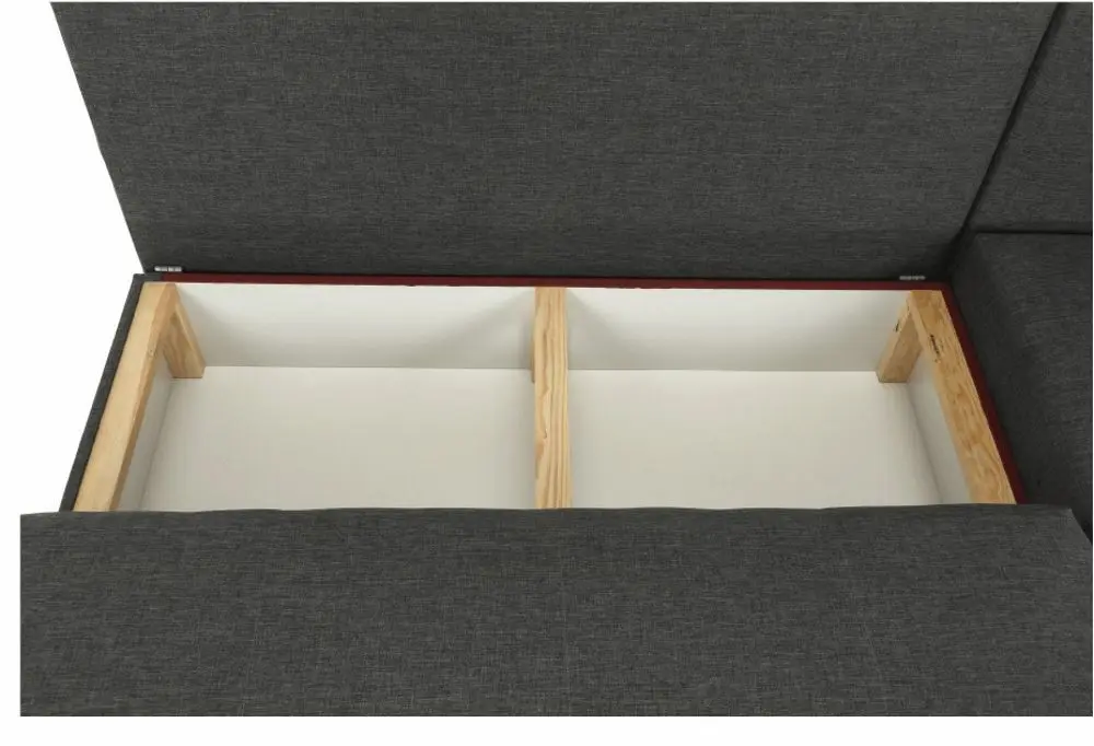 Диван угловой раскладной Mobhaus Mexx Right (Gray/Black)