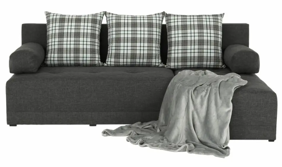 Диван угловой раскладной Mobhaus Mexx Right (Gray/Black)