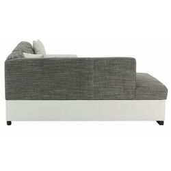 Canapea de colt extensibila Mobhaus Minerva Left (Gray/White) Thumb