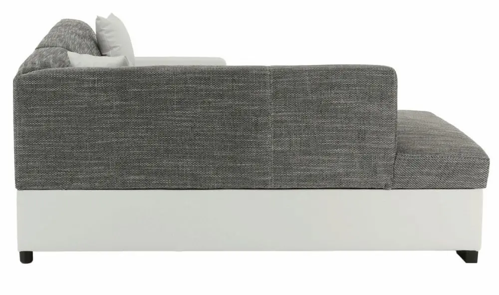 Canapea de colt extensibila Mobhaus Minerva Left (Gray/White) - 16