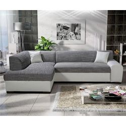 Canapea de colt extensibila Mobhaus Minerva Left (Gray/White) Thumb