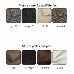 Canapea de colt extensibila Mobhaus Minerva Left (Gray/White) Thumb