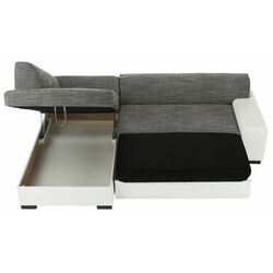 Canapea de colt extensibila Mobhaus Minerva Left (Gray/White) Thumb