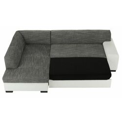 Canapea de colt extensibila Mobhaus Minerva Left (Gray/White) Thumb