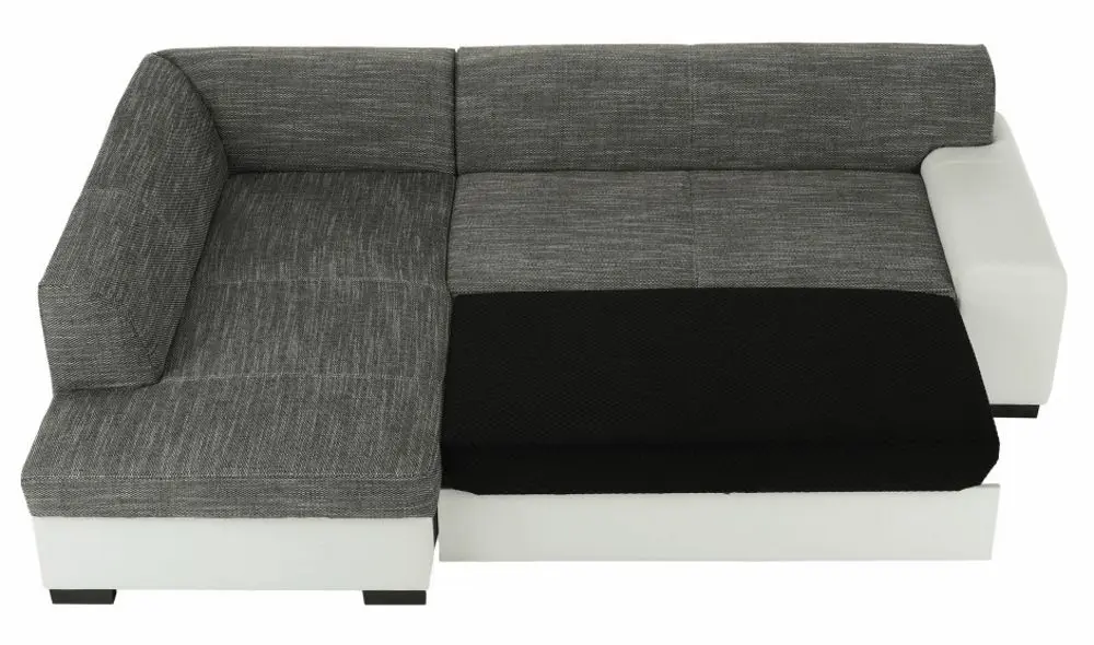 Canapea de colt extensibila Mobhaus Minerva Left (Gray/White) - 14