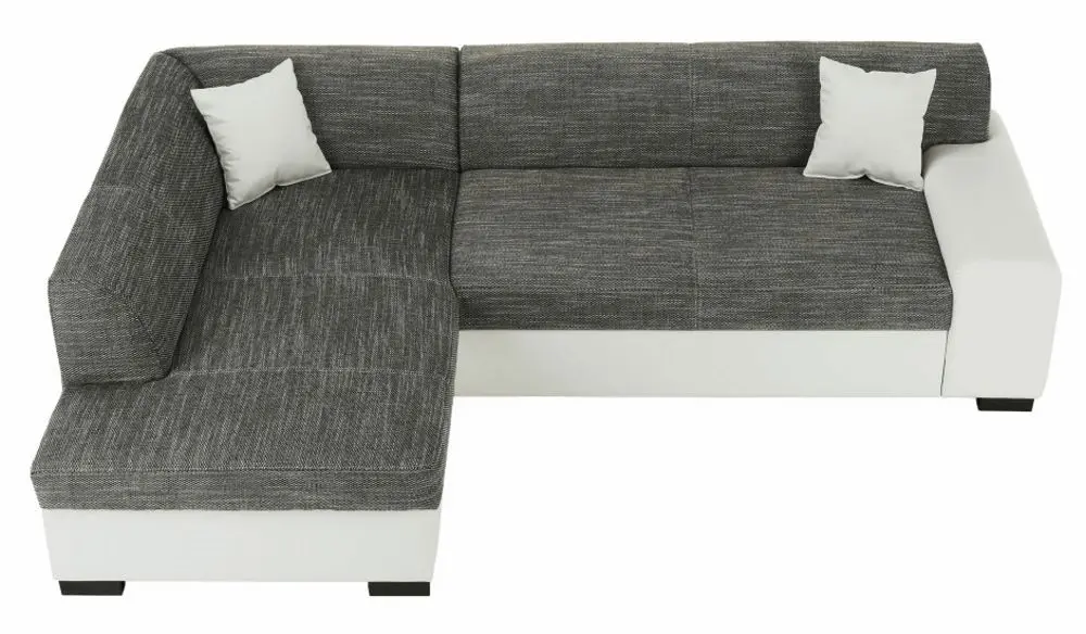 Canapea de colt extensibila Mobhaus Minerva Left (Gray/White) - 12