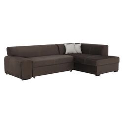 Canapea de colt extensibila Mobhaus Minerva New Right (Brown)