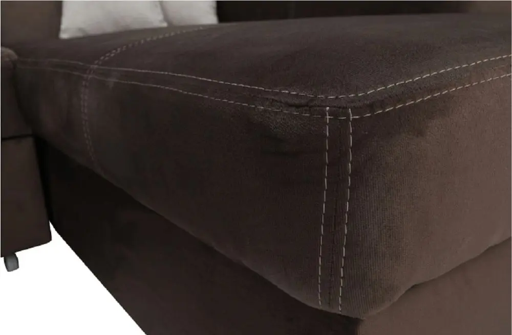 Диван угловой раскладной Mobhaus Minerva New Right (Brown) - 7