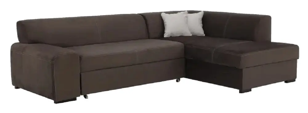 Диван угловой раскладной Mobhaus Minerva New Right (Brown)
