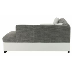 Canapea de colt extensibila Mobhaus Minerva Right (White/Gray) Thumb