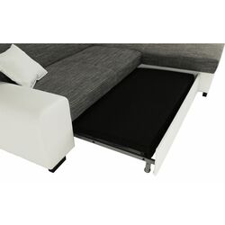 Canapea de colt extensibila Mobhaus Minerva Right (White/Gray) Thumb
