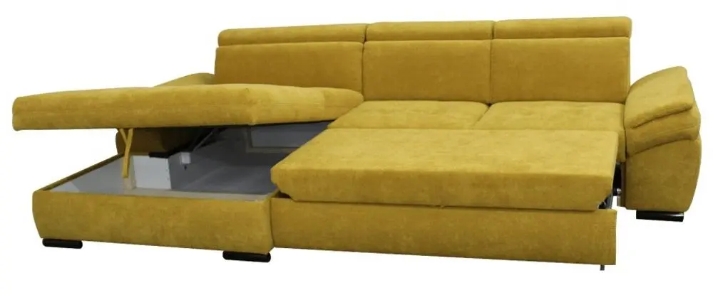 Canapea de colt extensibila Mobhaus Natik New Right (Mustard) - 5